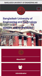 Mobile Screenshot of buet.ac.bd